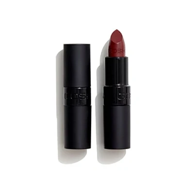 Abbildung von GOSH Velvet Touch Lippenstift mit extra Farb Pigmenten für ein intensives &amp; langanhaltendes Ergebnis I reflektierende Partikel den Glossy Look Vitamin E gepflegte Lippen 023 Matt Chestnut