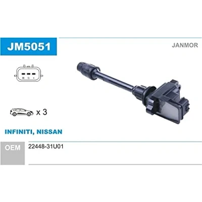 Abbildung von JANMOR JM5051 Zündspule NISSAN: Maxima IV QX Limousine