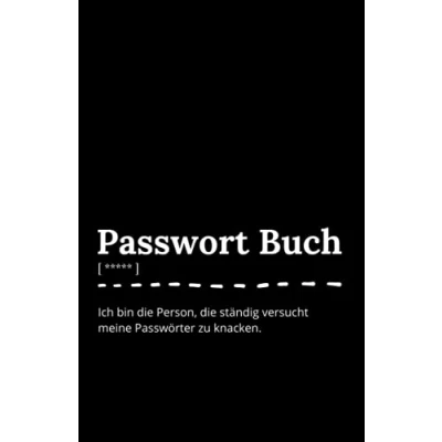 Abbildung von Passwort Buch mit Register: Notizbuch als Manager und Organizer für deine Zugangsdaten