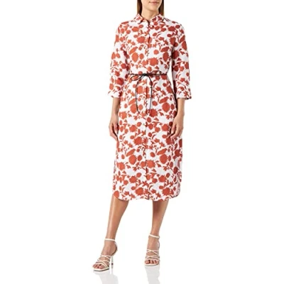 Abbildung von s.Oliver Black Label Blusenkleid, Damen, Größe: 36, Terrakotta