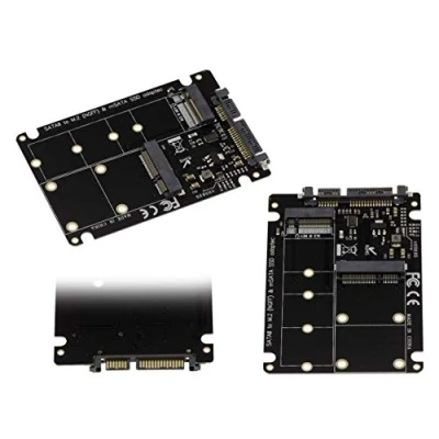 Abbildung von KALEA INFORMATIQUE Adapter für SSD M2 NGFF SATA B oder B+M Key und/oder mSATA auf