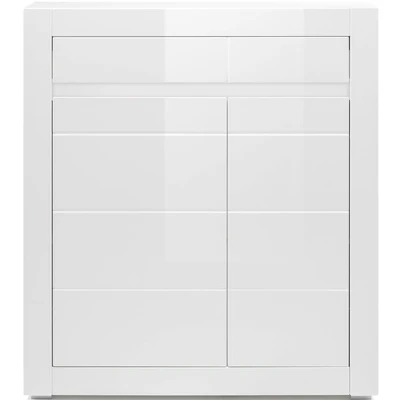 Abbildung von INOSIGN Kommode &quot;Carat&quot;, Breite 100 cm, wird mit 2 Leisten geliefert (weiss und grau)