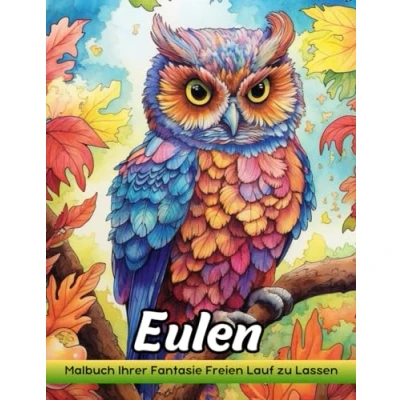 Abbildung von Eulen: Malbuch Für Erwachsene Mit Eule Zum Stressabbau Und Zur Entspannung