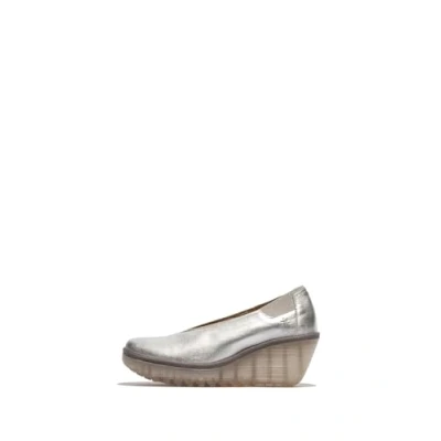 Abbildung von Fly London Plateaupumps silver, Damen, Größe: 38, Silver Schuhe