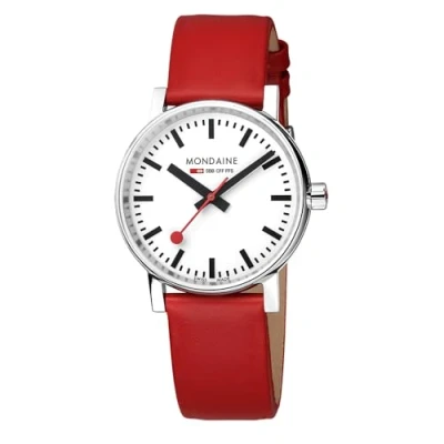 Abbildung von Mondaine Herren Analog Schweizer Quarzwerk Uhr mit Vegan Traubenleder Armband MSE.35110.LCV