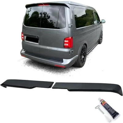 Abbildung von Dachspoiler Heckspoiler mit ABE Schwarz Glanz für VW Bus T6 T6.1 Hecktüren