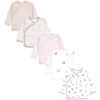 Abbildung von TupTam Wickelshirt Baby Mädchen Langarm Baumwolle 5er Set