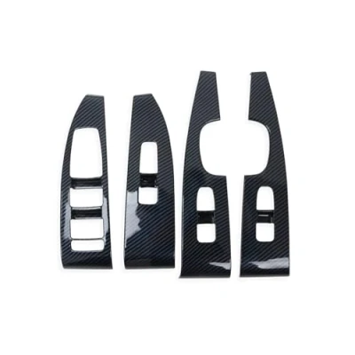 Abbildung von Innenverkleidung Mittelkonsole Für Kia Sorento MQ4 2021 2022 2023 2024 Carbon Faser Fensterheber Schalter Abdeckung Trim Innen Tür Armlehne Rahmen Zubehör Auto Styling