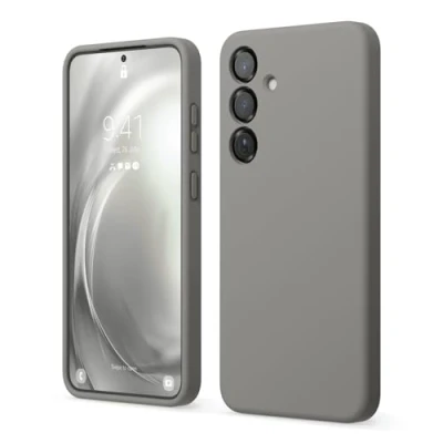 Abbildung von elago Kompatibel mit Samsung Galaxy S25 Plus Hülle, Flüssige Silikonhülle, Vollständige Schutzabdeckung, Stoßfest, Schlanke Handyhülle, Kratzfeste Weiche Mikrofaser Auskleidung, 6,7 Zoll (Mittelgrau)