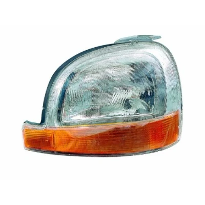 Abbildung von PRASCO RN9164823 Scheinwerfer rechts H4 gelb orange mit Blinklicht für Rechtsverkehr ohne Stellmotor LWR RENAULT: Kangoo I, I Rapid