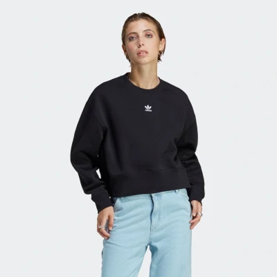 Abbildung von adidas Originals Adicolor Essentials CREW Sweatshirt, Damen, Größe: 38/40 (M), Black