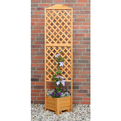 Abbildung von promadino Spalier, Eckspalier mit Pflanzkasten, BxTxH: 54x54x210 cm