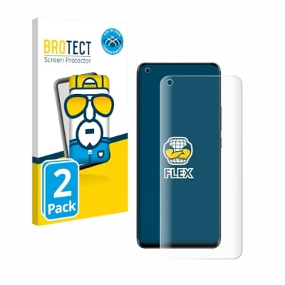 Abbildung von BROTECT 2 Stück Full Cover Schutzfolie für Xiaomi Mi 11 Ultra Screen Displayschutz Folie [3D Curved, Anti Fingerprint, Kristall Klar]