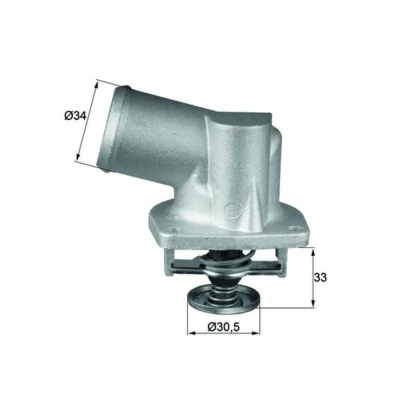 Abbildung von MAHLE ORIGINAL TI 132 92D Kühlwasserthermostat 92 mit Dichtung OPEL: Corsa B Schrägheck, Vectra Limousine, Astra F CC