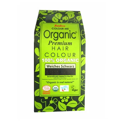 Abbildung von Radico Haarfarbe Colour Me Organic Pflanzenhaarfarbe Weiches Schwarz 100 g