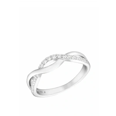 Abbildung von Amor Ring 925 Sterling Silber Damen Ringe, mit Zirkonia synth., Silber, Kommt in Schmuck Geschenk Box, 2035627