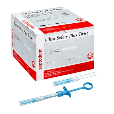 Abbildung von Ultra Safety Plus Twist Injektionskanülen G30 kurz, 0,3 x 25 mm 100 Injektionssysteme, Mehrweghandstück