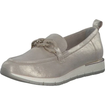 Abbildung von Tamaris Slipper, Damen, Größe: 36, Beige Leder