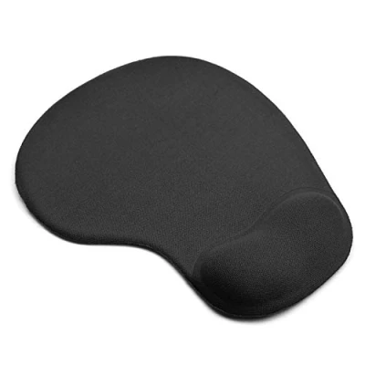 Abbildung von PULABO Mauspad mit Schaumstoff Handgelenkauflage Mousepad rutschfeste Basis Ergonomisches Design Schwarz langlebig und praktisch