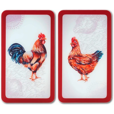 Abbildung von WENKO Herd Abdeckplatte &quot;Farm&quot;, (Set, 2 tlg.), rutschfesten Spezialfüße