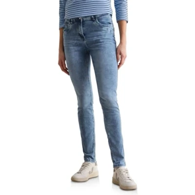 Abbildung von Cecil Jeans Slim Fit, Damen, Größe: 28x32, Blau