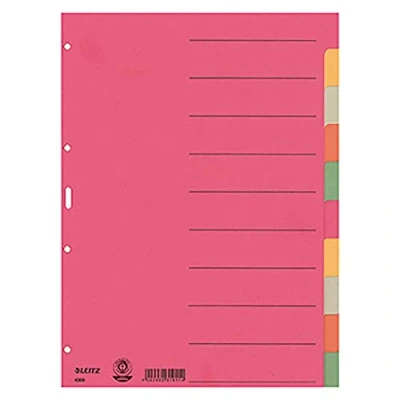 Abbildung von Leitz Register A4 blanko 230g/qm 10 teilig