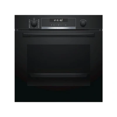 Abbildung von BOSCH Pyrolyse Backofen &quot;HBA578BS0&quot;, Serie 6, HBA578BB0, mit Teleskopauszug nachrüstbar, Selbstreinigung