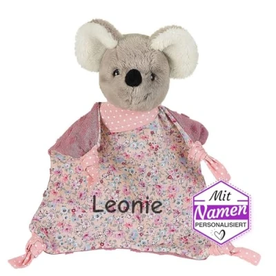 Abbildung von Sterntaler Kuscheltuch/Schmusetuch mit Namen Bestickt, Einschlafhilfe Schnuffeltuch Baby &amp; Kinder personalisiert (Modell 3)