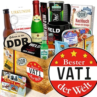 Abbildung von Bester Vater Box/Geburtstagsgeschenk Vati/Geschenk DDR Männer