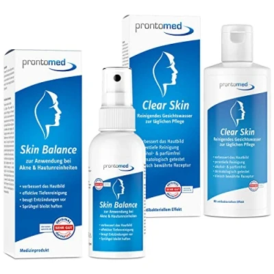 Abbildung von Prontomed Sparset Haut Die Innovation bei Akne, Pickeln &amp; Hautunreinheiten Anti Pickel, Akne! (200ml 75ml)