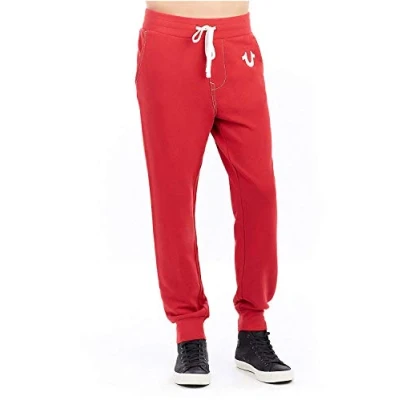 Abbildung von True Religion Herren Jogginghose mit klassischem Logo Trainingshose, rubinrot, XXL