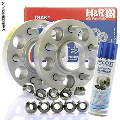 Abbildung von H&amp;R DRM Spurplatten Spurverbreiterung Distanzscheibe 5x114,3 40mm // 2x20mm + Bremsenreiniger