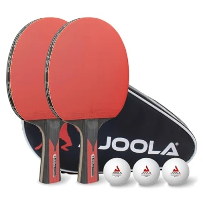 Abbildung von Joola Tischtennisschläger &quot;TT Set Duo Carbon&quot;, (Set, mit Bällen Schlägerhülle)