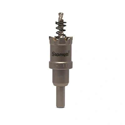 Abbildung von Starrett Hartmetall Lochsäge CTD26 TCT Tiefschnitt für Metall Edelstahl Eisen Aluminium 26mm