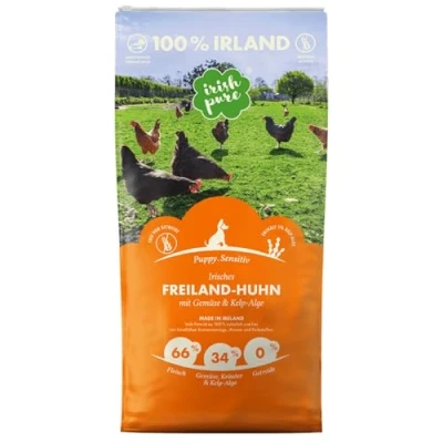 Abbildung von Trockenfutter: Irisches Freiland Huhn mit Gemüse &amp; Kelp Alge, Puppy 4kg