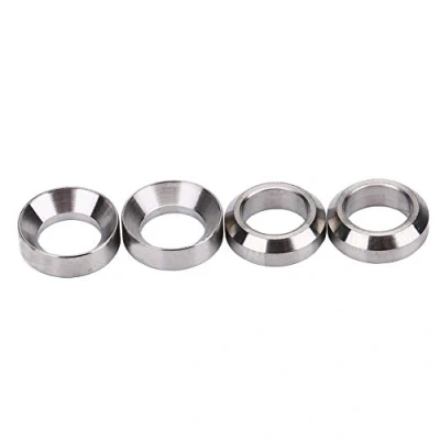 Abbildung von Fahrrad Bremssattel Unterlegscheiben, M6 Titanium Bremse Schraube Spacer Konkav Konvex Ausgleichsscheibe für Mountainbike (Farbe : Titanium)