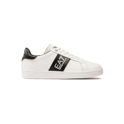 Abbildung von EA7 Emporio Armani Classic Unisex Sneaker low, Größe: 43 1/3, White/black/gold Schuhe