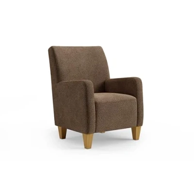 Abbildung von Cavadore Sessel Vida / Polstersessel im trendigen Design 74 x 93 81 Chenille, Rotbraun