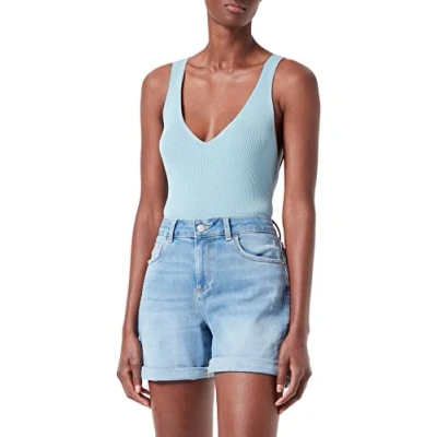 Abbildung von TOM TAILOR Denim Damen Basic Stricktop 1031470, 26298 Calm Cloud Blue, L