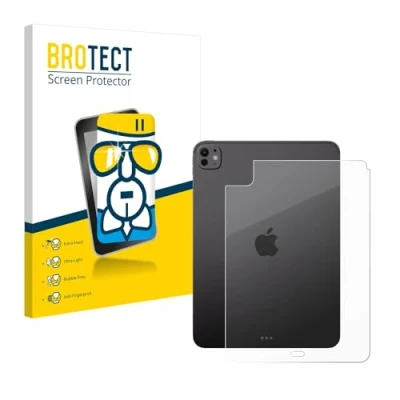 Abbildung von BROTECT Schutzglas für Apple iPad Pro 11&quot; WiFi Cellular 2024 (Rückseite) Schutzfolie Panzer Folie Glas [Extrem Kratzfest 9H, Anti Fingerprint,