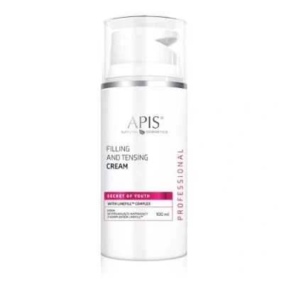 Abbildung von apis Geheimnis der Jugendcreme nach dem Füllen und Festziehen Behandlung mit Linefill Komplex 100ml