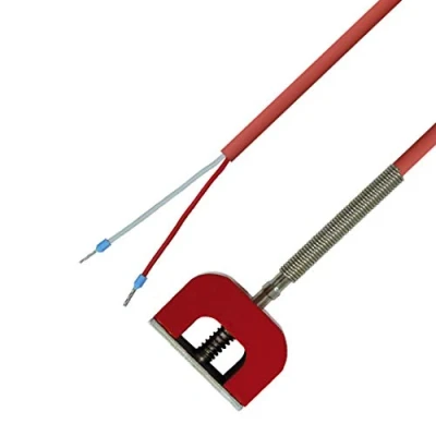 Abbildung von iOVEO 045MO01205 PT100 Magnetfühler Haftmagnet (90 N) / Magnet Oberflächenfühler mit Silikon Leitung bis 200C