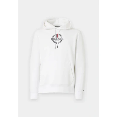 Abbildung von Tommy Hilfiger Global Stripe Wreath TEE Hoody Kapuzenpullover, Herren, Größe: XL, White