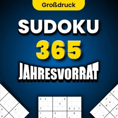 Abbildung von 365 Sudoku Großdruck (Jahresvorrat): Sudokubuch mit Rätseln für Erwachsene, Senioren und clevere Kinder (Leicht Mittel Schwer)
