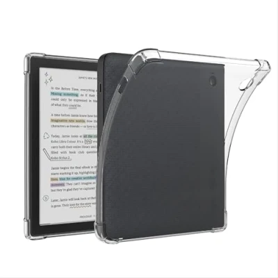 Abbildung von GIOPUEY Hülle für Kobo Libra Colour, Weiche TPU Rückenschale, Dünne Abdeckung, Airbag Schutz, Case Kompatibel mit Colour Transparentes