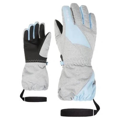 Abbildung von Ziener Kinder LAILACO Ski Handschuhe/Wintersport wasserdicht, PFC frei, Light Melange, 3