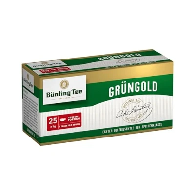 Abbildung von Bünting Tee Grüngold Ostfriesentee 12er Pack Schwarztee 12 x 25 Teebeutel