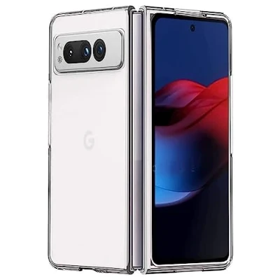 Abbildung von Verco Handyhülle für Google Pixel Fold Case, Handy Cover Hülle Transparent Dünn Klar Silikon, durchsichtig