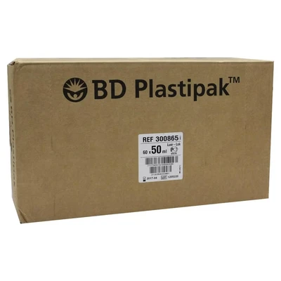 Abbildung von BD Plastipak Spr.50 ml Luer Lok zentr. 60X50