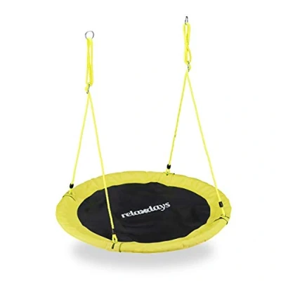 Abbildung von relaxdays Nestschaukel 110 cm, Gelb